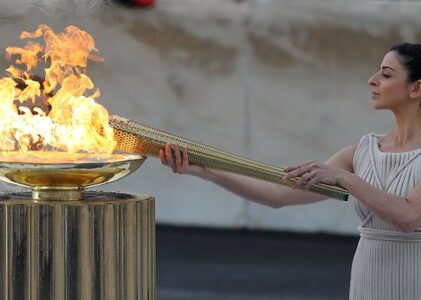 Ολυμπιακή Φλόγα στις Μυκήνες